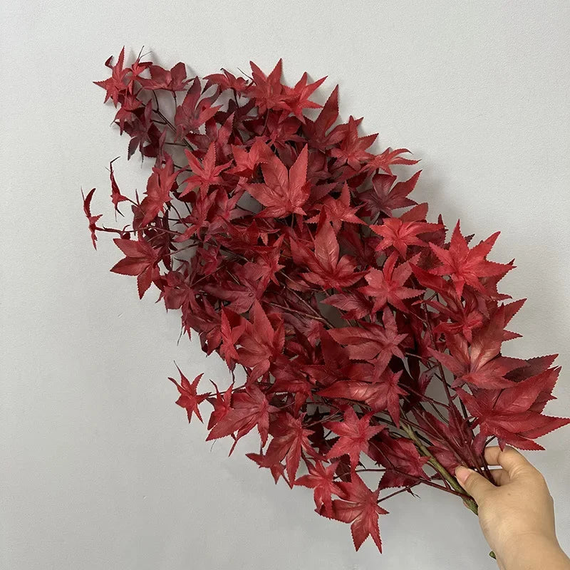 plantes artificielles en soie décoratives feuillage d'érable pour intérieur