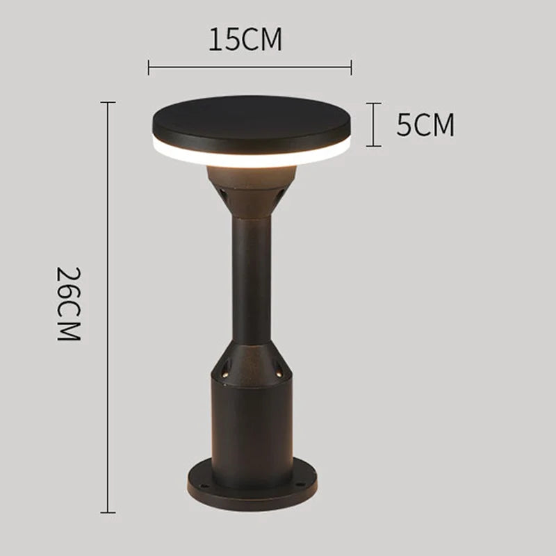 lampe borne led pour éclairage extérieur paysage - vue 5 sur 8