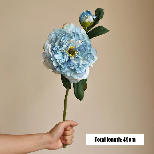 grandes fleurs artificielles de pivoine pour décoration élégante - vue 8 sur 12