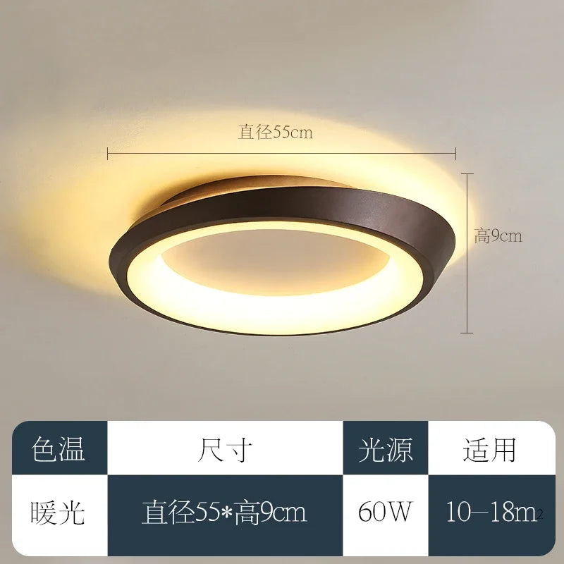 plafonnier led rond style nordique pour intérieur moderne