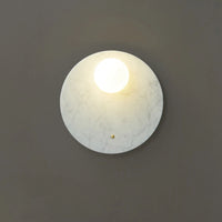 applique led marbre vert décor intérieur salon table chevet couloir nordique