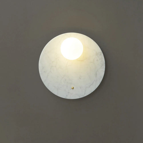 applique led marbre vert décor intérieur salon table chevet couloir nordique