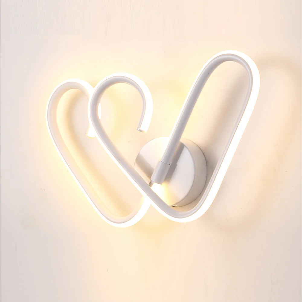 Applique murale noire/blanche led minimaliste moderne - vue 5 sur 6