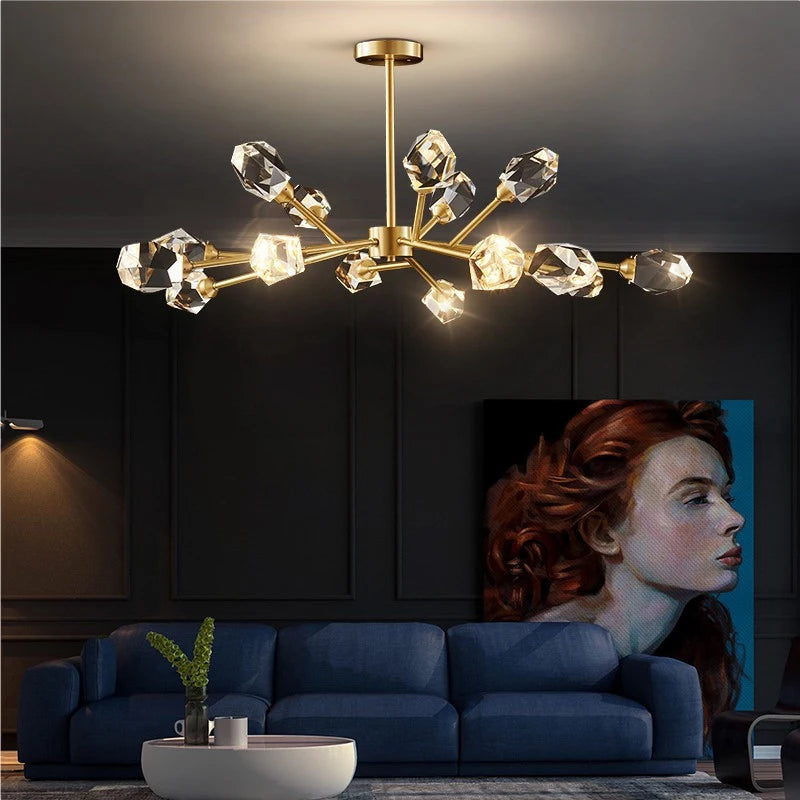 Lampes led suspendues luxe salon - vue 3 sur 9