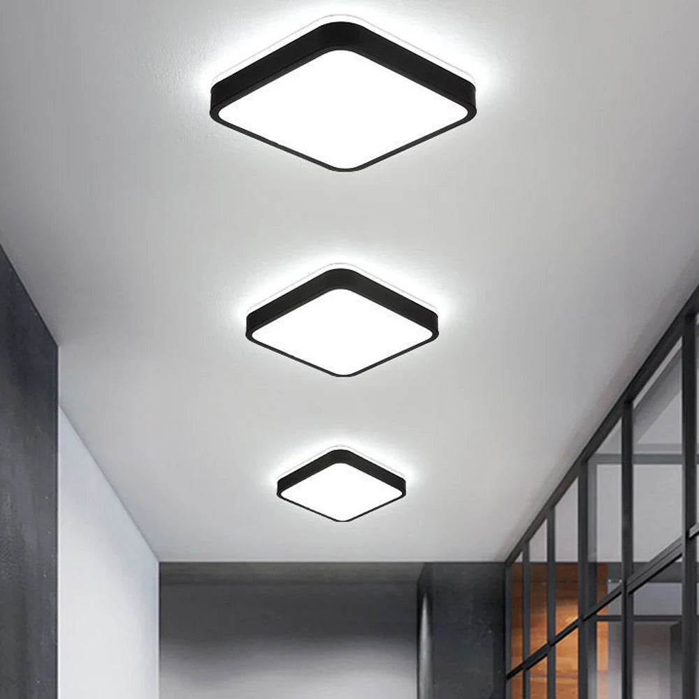 Plafonnier led nordique ultra-mince moderne - vue 4 sur 7