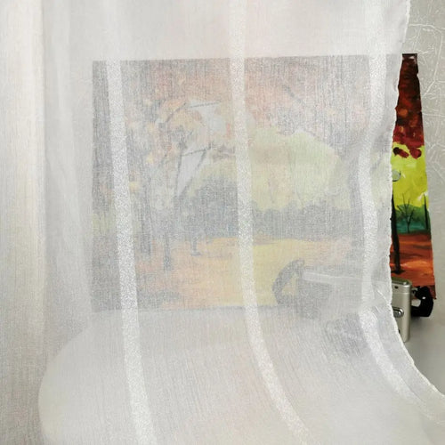 Voilage rayé style europeen americain pour salon chambre