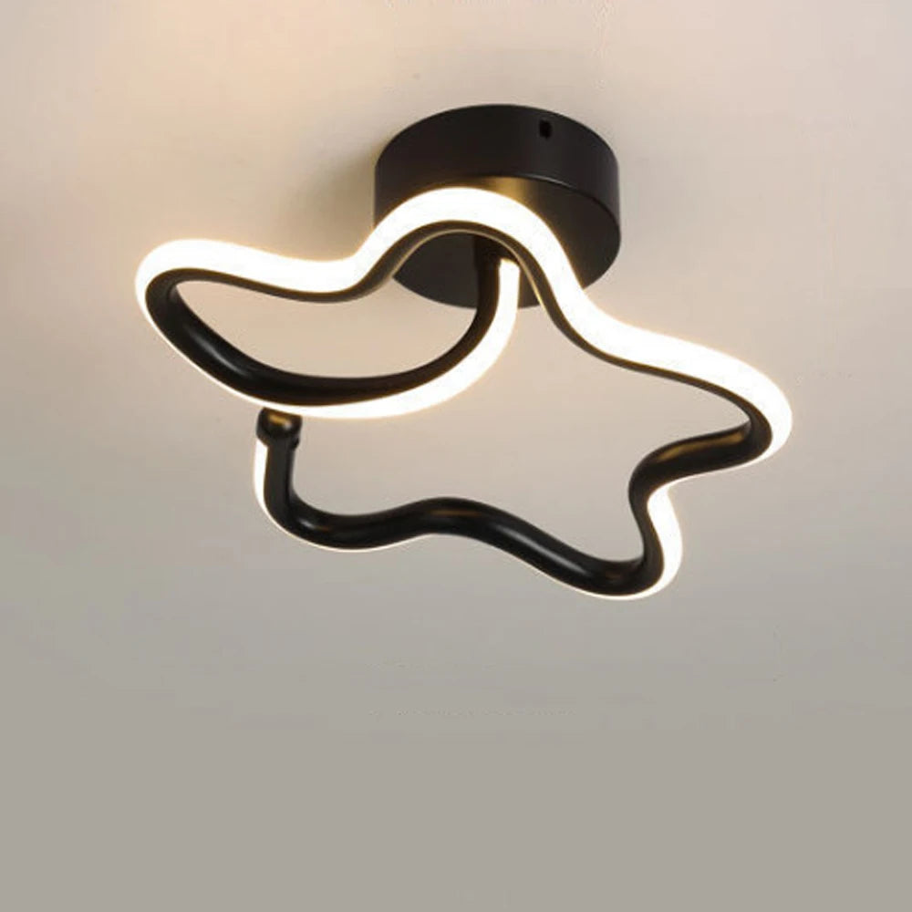 lustre moderne led allée lumière déco tech lampara - vue 4 sur 8