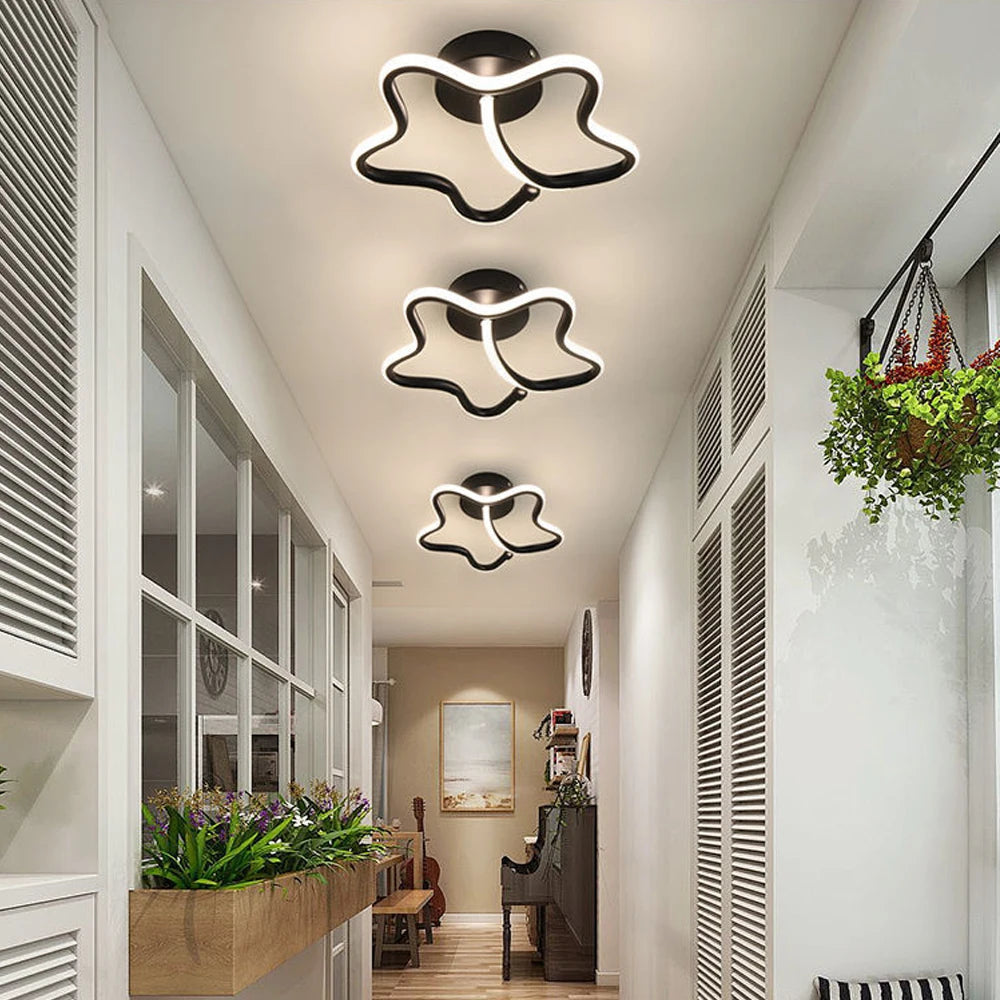 lustre moderne led allée lumière déco tech lampara - vue 3 sur 8