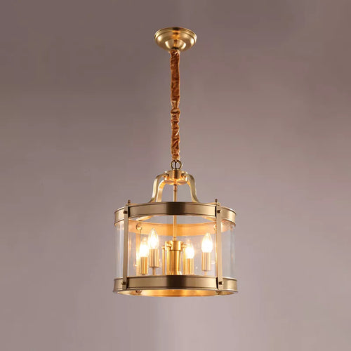 JMZM moderne cuivre lustre style européen verre doré luxe intérieur suspension pour salle à manger salon hôtel allée