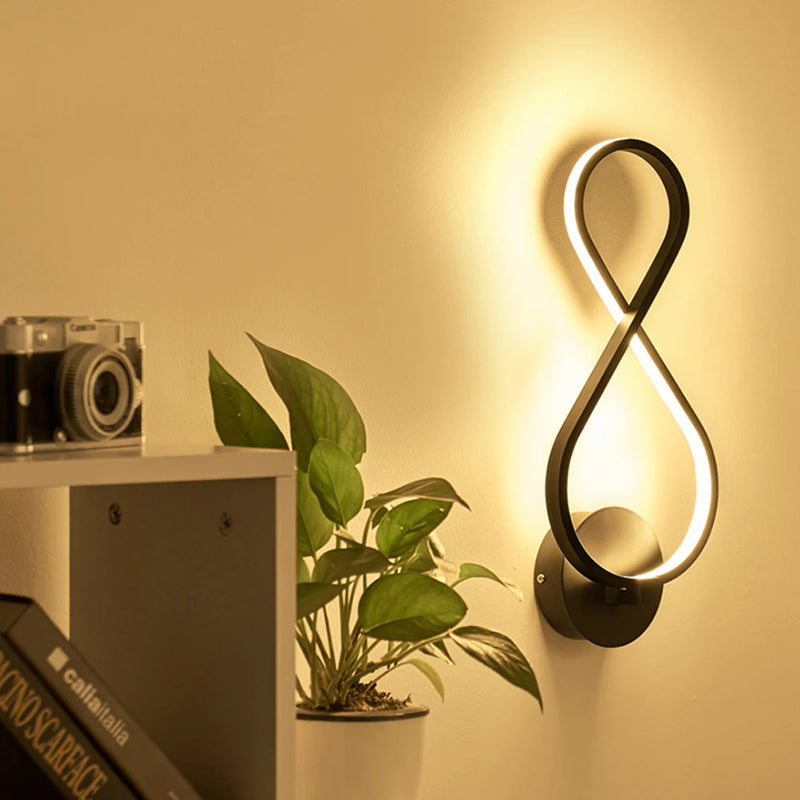 applique murale led moderne pour éclairage domestique