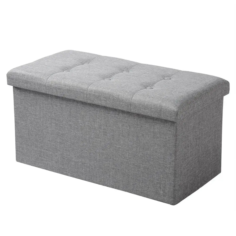 coffre de rangement pliable fonctionnel avec repose-pieds amovible - vue 13 sur 15