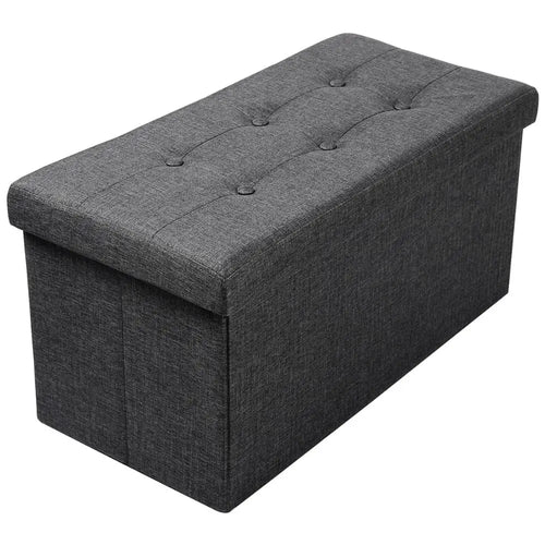coffre de rangement pliable fonctionnel avec repose-pieds amovible - vue 14 sur 15