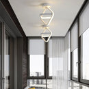 plafonnier led moderne nordique blanc/noir