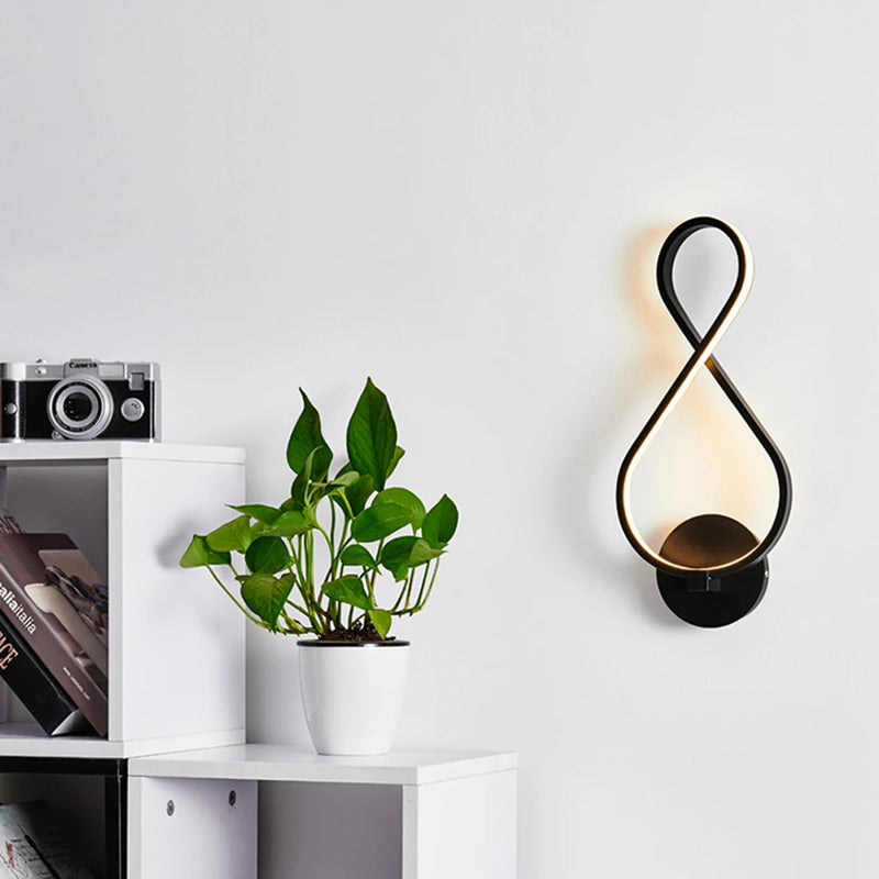 applique murale led moderne pour éclairage domestique