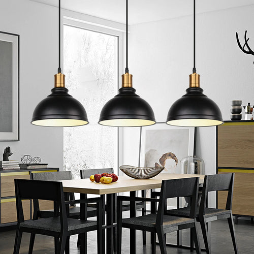 lustre suspension vintage industriel loft éclairage maison - vue 4 sur 7