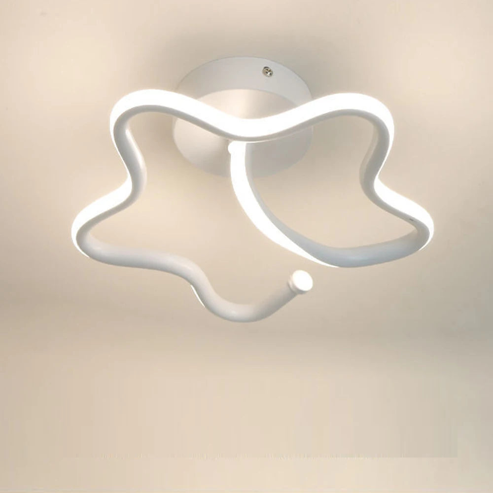 lustre moderne led allée lumière déco tech lampara - vue 6 sur 8