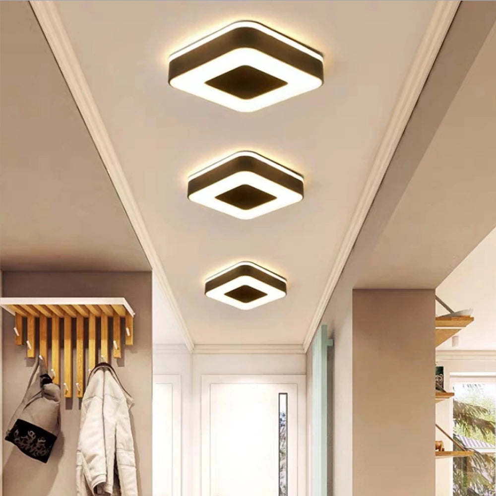 plafonnier led moderne allée intérieur surface décoratif chambre salon couloir balcon - vue 3 sur 7