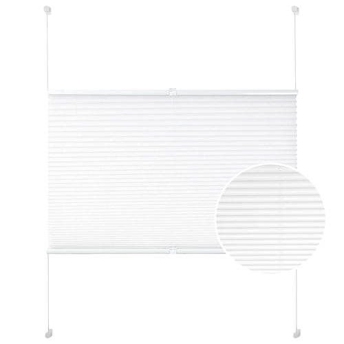 Store plissé occultant sans perçage pour fenêtre salon