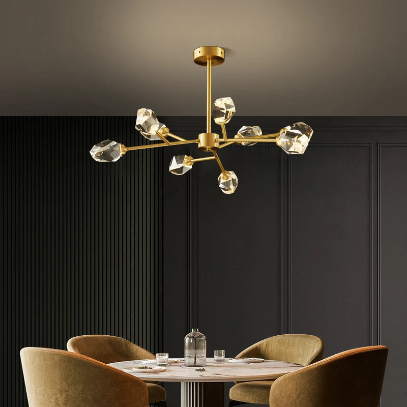 Lampes led suspendues luxe salon - vue 5 sur 9