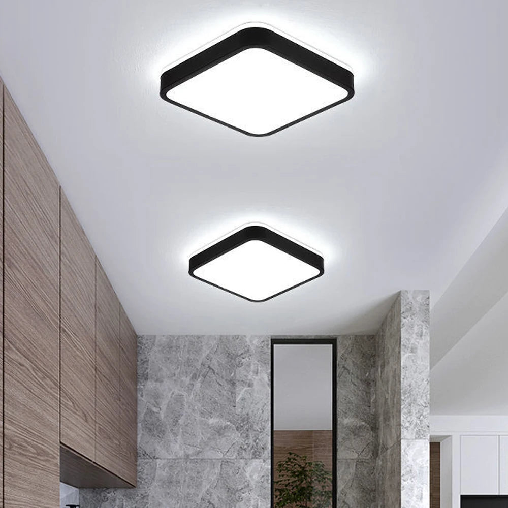 Plafonnier led nordique ultra-mince moderne - vue 5 sur 7