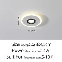 Plafonnier Acrylique LED à spots