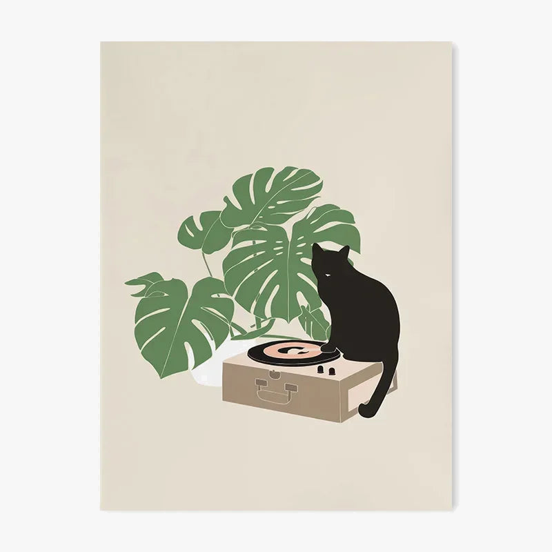 affiche de créature mignonne art moderne minimaliste décoratif