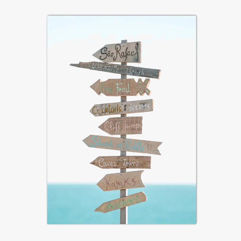 affiche de lever de soleil sur la plage moderne
