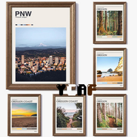 affiche forêt côte oregon impression toile décoration murale paysage naturel