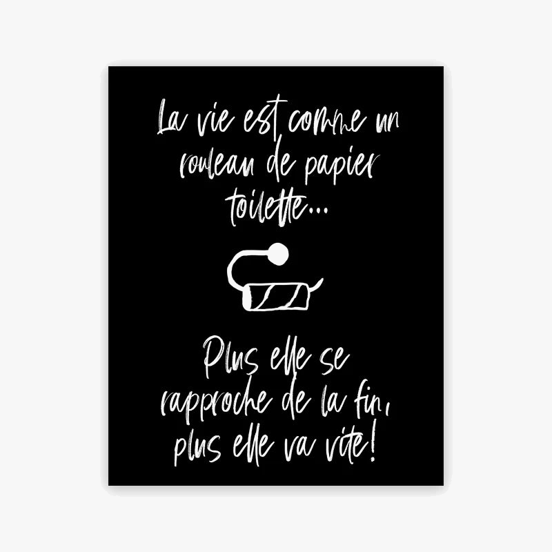 affiche minimaliste décorative pour règles de salle de bain