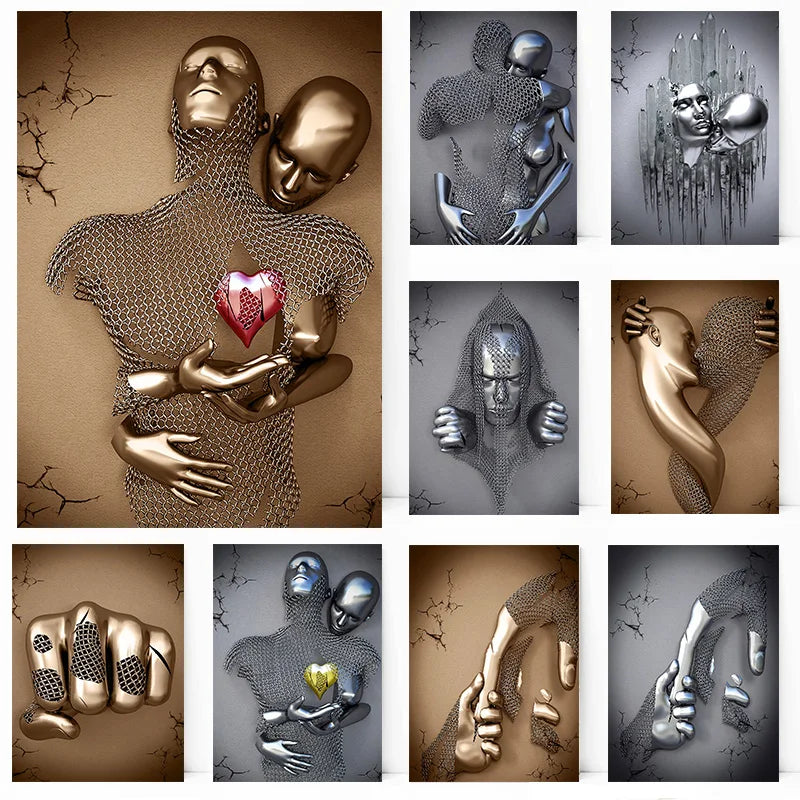 affiche-toile-couple-amoureux-s-embrassant-d-cor-mural-paillettes-argent-es-0.png