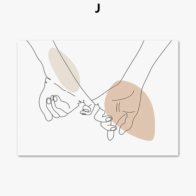 affiches abstraites de femmes art mural minimaliste décor intérieur