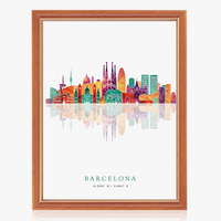 affiches et impressions art mural skyline des grandes villes