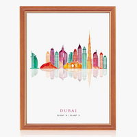 affiches murales des skylines de paris londres new york madrid