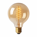 Ampoule boule à incandescence filament spiral vintage 40W Edison