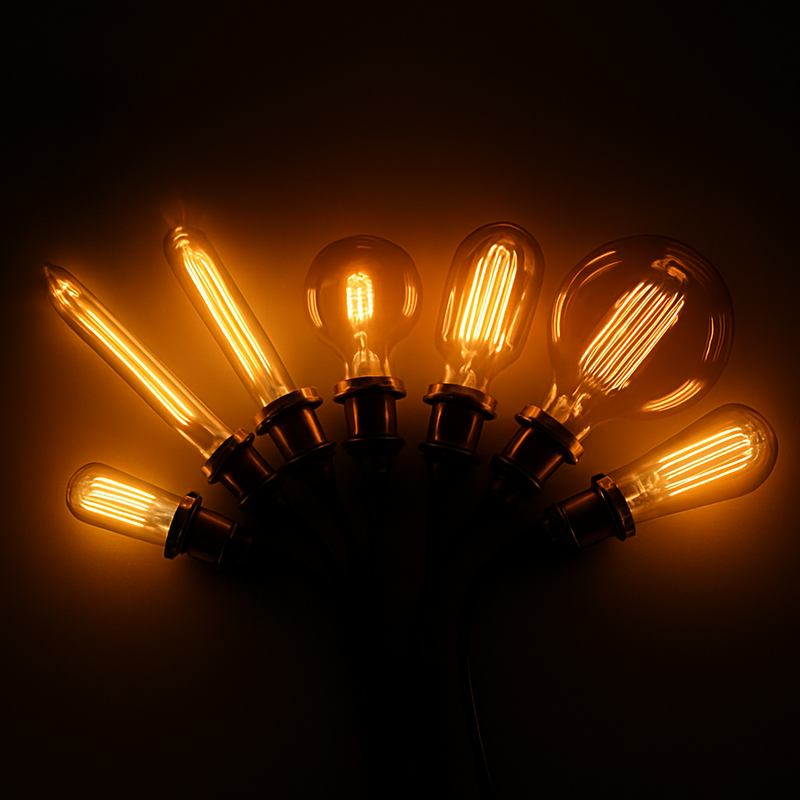 Konische Glühbirne mit Vintage-Filament 40W Edison