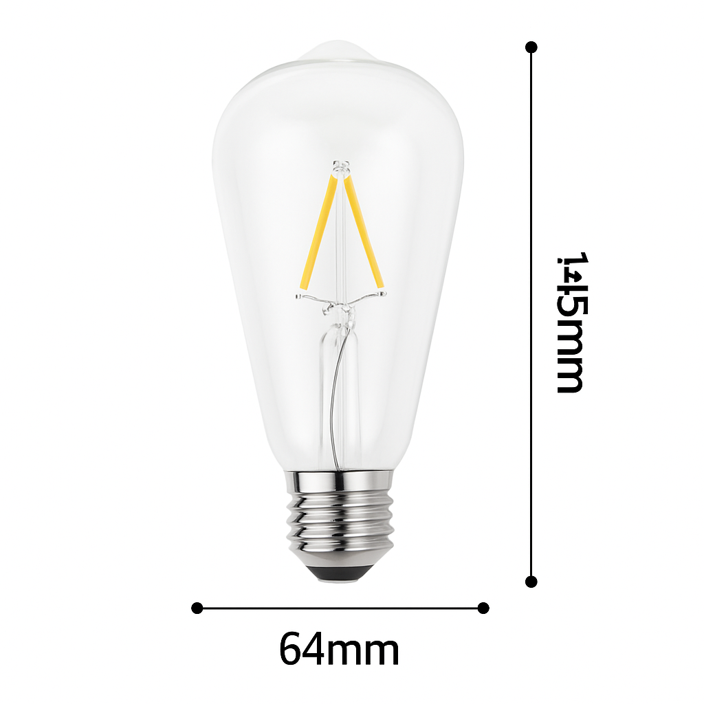 Ampoule LED E27 filament à incandescence Edison