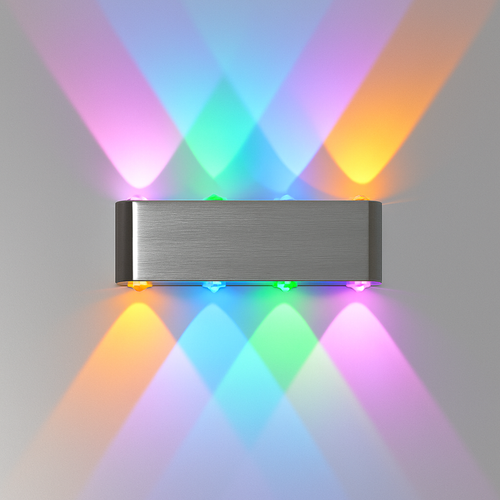 Applique chromé avec LED de couleur Sconce - vue 10 sur 11