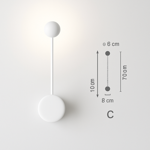 Applique design à LED ajustable Foyer