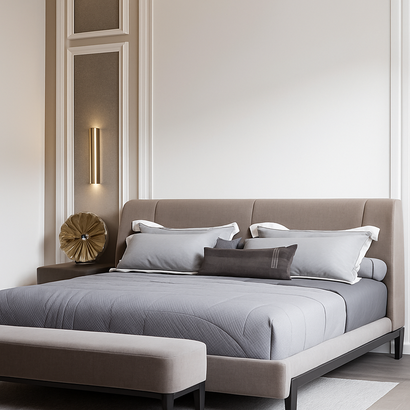 Applique design tube cylindrique doré à LED