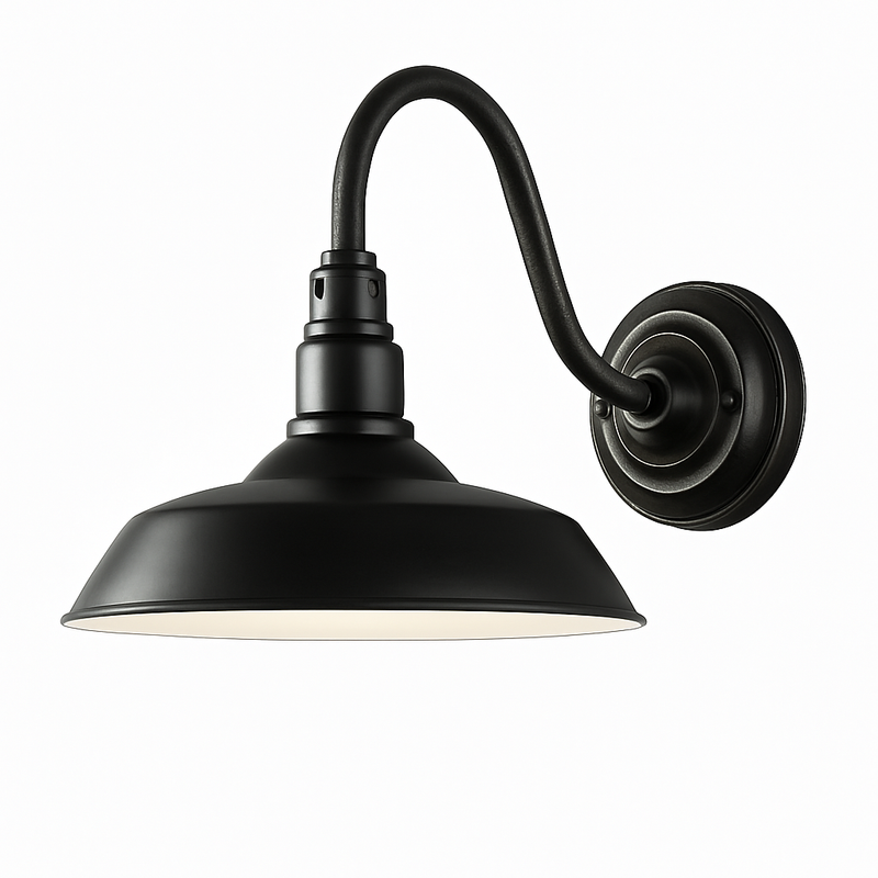 Applique extérieur LED vintage rustique (noir ou marron)