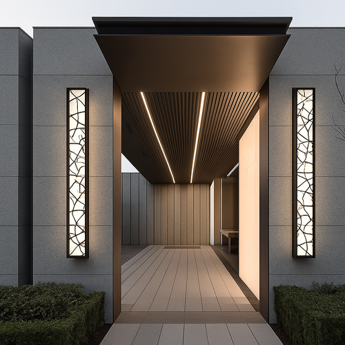 Applique extérieure étanche LED grande applique IP65 en aluminium lumière jardin Villa porche applique lumière 110V 220V applique Luminaire