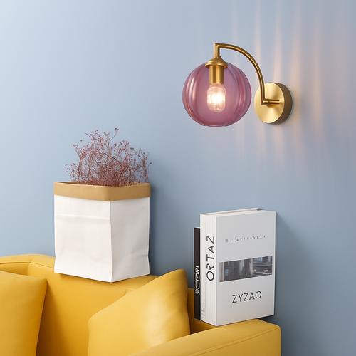 applique led moderne verre minimaliste