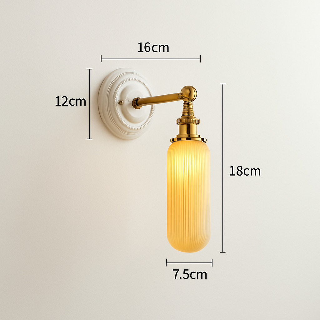 applique led nordique beisde iwhd blanc céramique - vue 12 sur 23