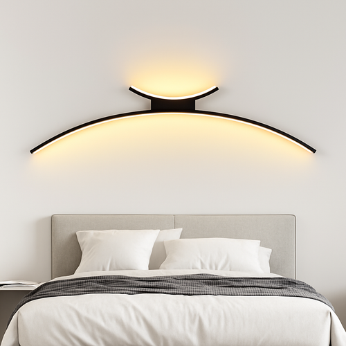 Applique murale arc de cercle design minimaliste à LED