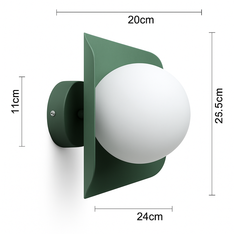 Applique murale avec boule blanche Morden Minimalist à LED (de couleurs)