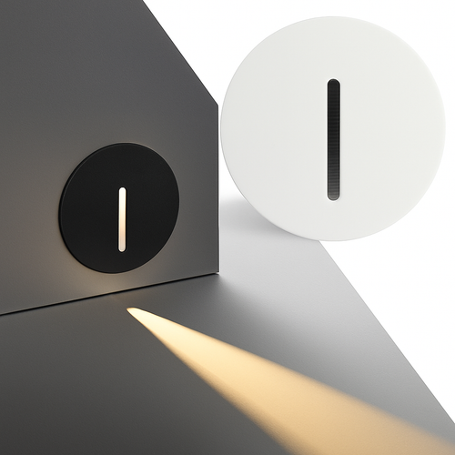 Applique murale avec capteur pir et veilleuse intégrée en aluminium