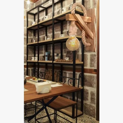 Applique murale bois rustique naturel