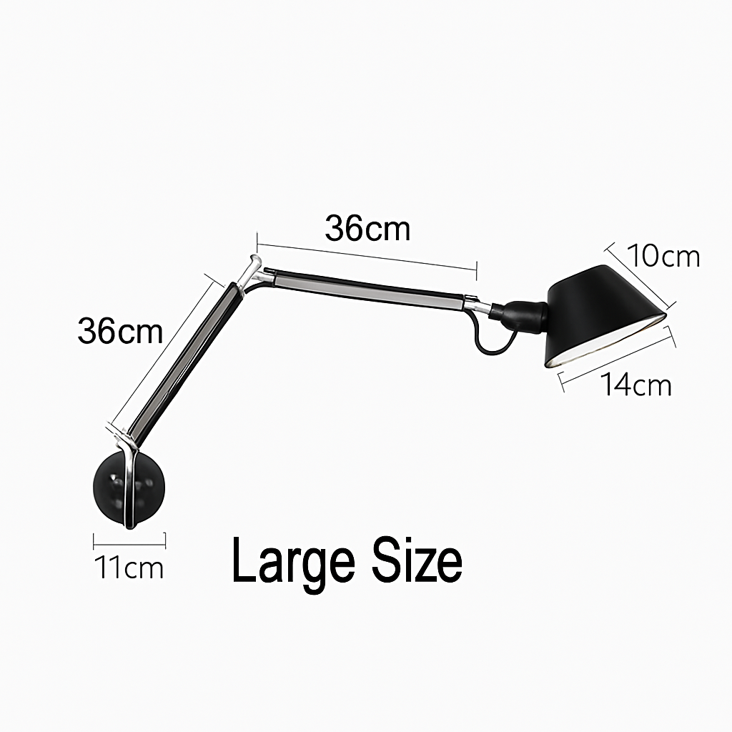 Applique murale bras articulé avec lampe American - vue 4 sur 8