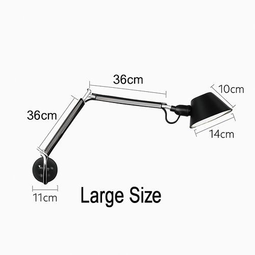 Applique murale bras articulé avec lampe American