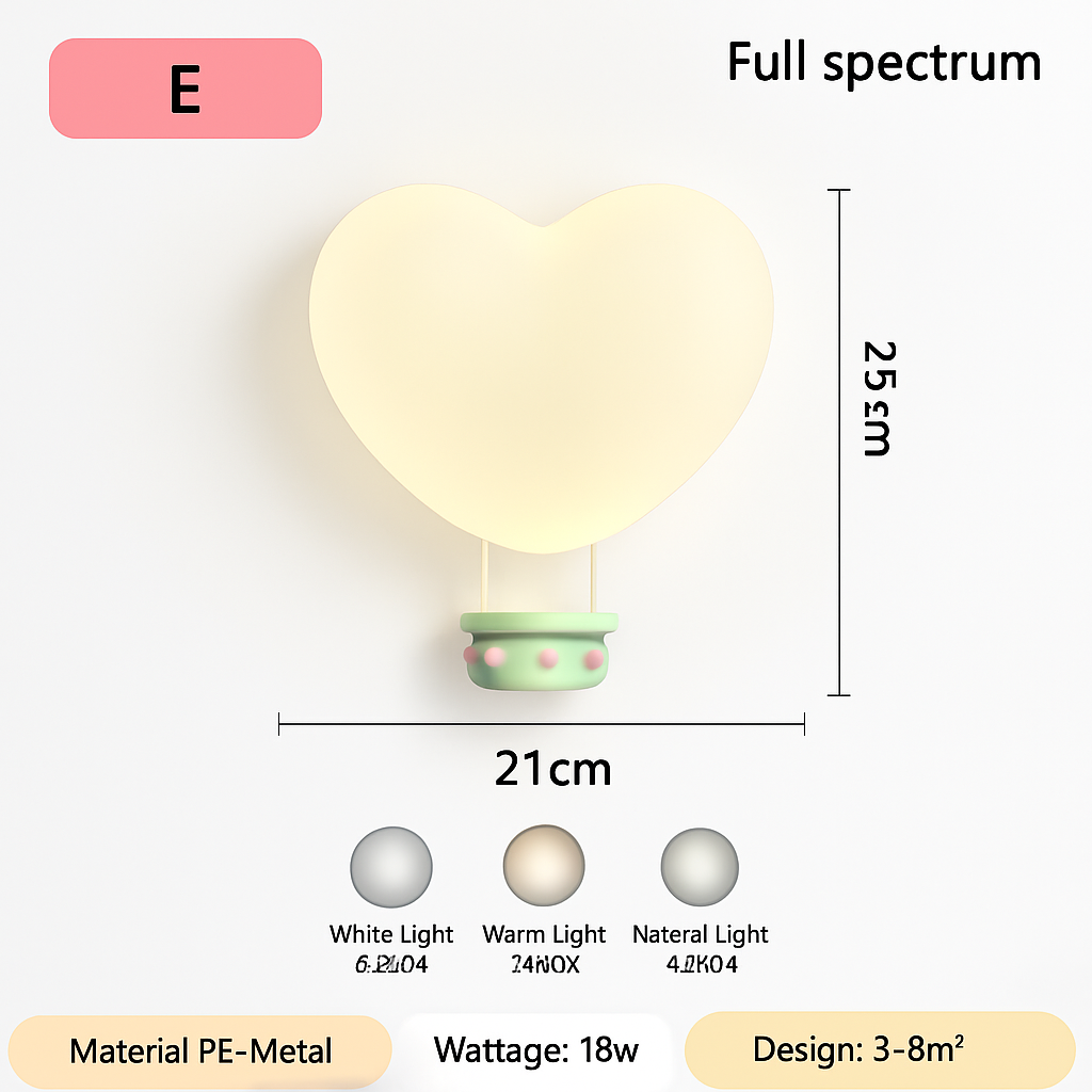 applique murale créatives pour enfants en forme de couronne et cœur - vue 11 sur 12
